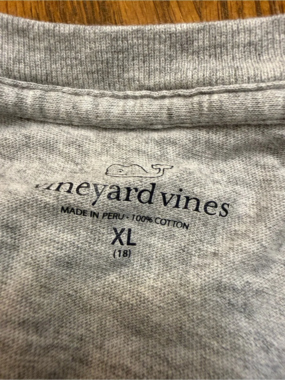 Vineyard Vines Kids' Long-Sleeve Tee in Light Gray with Teal & Yellow Accents